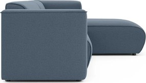 Kék sarokkanapé (jobb oldali-heverő résszel) Merid – Ropez