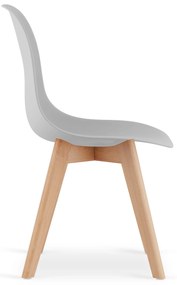 Étkező garnitúra 1 + 4, UMEKO 120x80 cm asztal sonoma tölgy + szürke KITO szék