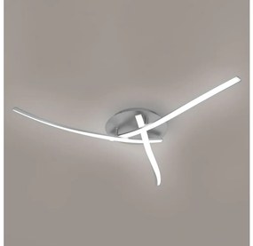 Brilagi - LED mennyezeti lámpatest STRIPES LED/24W/230V ezüst