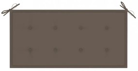 tópszínű oxford szövet kerti padpárna 100x50x4 cm