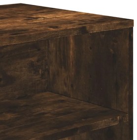 füstös tölgy színű szerelt fa TV-szekrény 120 x 40 x 40 cm