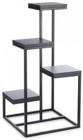 KASKADA virágtartó állvány 79x40 cm fekete