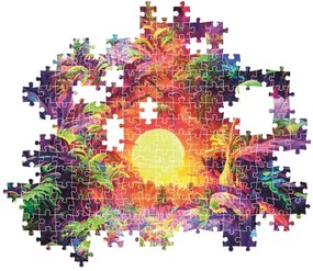 Színes dzsungel Psychedelic 500 db-os Compact puzzle Clementoni