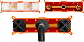 Rea Exit - Fal alatti mosdócsaptelep, fekete, REA-B8000