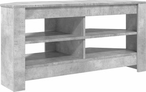 vidaXL SarokTVSzekrény Beton Szürke 102 x 40,5 x 45 cm Faanyag