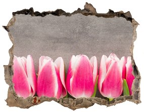 Fali matrica lyuk a falban Rózsaszín tulipánok nd-k-102142486