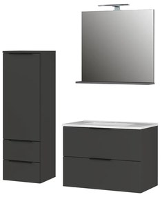 Antracitszürke fürdőszobai bútor szett Crandon – Germania
