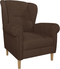 Sötétbarna füles fotel Swan – Ropez