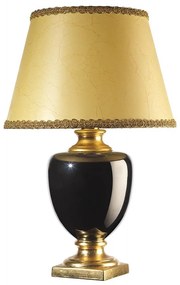 ONLI ONLI - Asztali lámpa MOZART 1xE27/22W/230V fekete/arany 75 cm OL0006