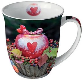 Snow dusted apple porcelánbögre 0,4l