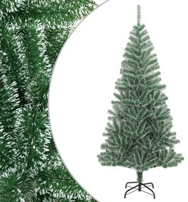 zöld műkarácsonyfa hóval 150 cm