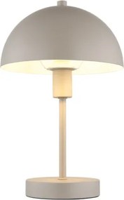 Globo 24009S Asztali lámpa, fém matt homok színű, PVC átlátszó kábel, billenőkapcsoló a kábelen, ø: 200mm, M: 310mm, kábel hossza 1500mm, 1x E14 40W 230V izzó nélkül