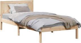 vidaXL Ágykeret Barna 80 x 200 cm Tömör fenyőfa