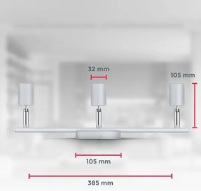 B.K.Licht 1409 - LED Spotlámpa 3xGU10/5W/230V