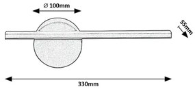 Rabalux 78034 - LED Fali lámpa SABIRA LED/6W/230V 4000K