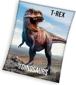 Dinoszaurusz T-Rex coral fleece polár takaró 130x170cm