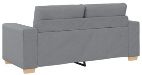 világosszürke szövet loveseat kanapé 140 cm