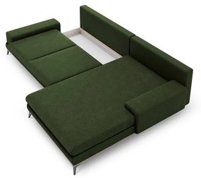 Planet üvegzöld kinyitható sarokkanapé, jobb oldali - Windsor &amp; Co Sofas