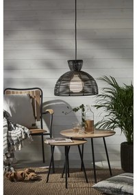 Runde fekete kültéri mennyezeti lámpa búra, ø 37,5 cm - Star Trading