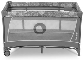 Lionelo - Utazóágy FLOWER Grey Stone