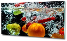Fali üvegkép Gyümölcsök víz alatt osh-43733857