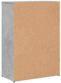 2 db betonszürke szerelt fa tálalószekrény 60 x 30 x 84 cm
