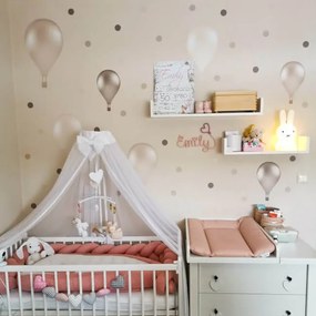 INSPIO Falmatrica gyerekszobába - Krémszínű hőlégballonok