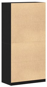 Fekete tölgy szekrény - 100 x 50 x 200 cm - Műszaki fából készült