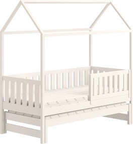 Nemos egyszintes gyerekágy, kihúzható - fehér / 90x200