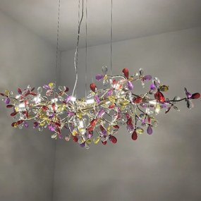 Kristály csillár zsinóron 13xG9/40W/230V színes