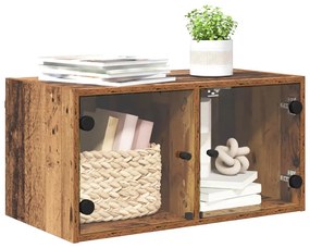 Fali Szekrény Falra szerelhető Öreg fa 68 x 37 x 35 cm Faanyag