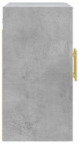 betonszürke szerelt fa faliszekrény 60 x 31 x 60 cm