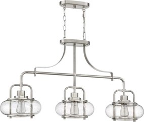 Elstead Lighting QUOIZLE QZ-TRILOGY-ISLE-BN Csillár 3x60W/E27