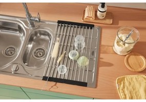 GROHE 40856SD0 - Csepegtetőtálca 450 × 348 mm, szálcsiszolt rozsdamentes acél