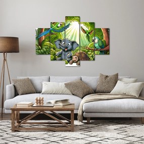 Kép - Vidám állatkák (150x105 cm)