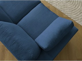 Kék kordbársony sarokkanapé Belair – Bobochic Paris