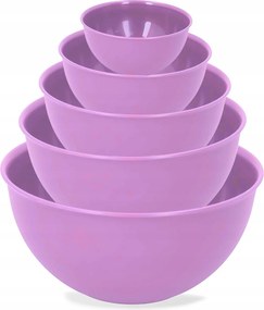 Konyhai Tál Készlet Műanyag Tálak 5db-OS Tál Kerek Tál