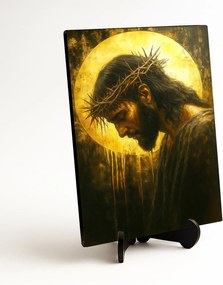 DUBLEZ | Fából készült kép - Jézus töviskoronával