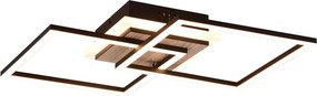 TRIO R62793635 GIRO Modern LED Mennyezeti Lámpa Sötét Fa, Világos Fa LED IP20