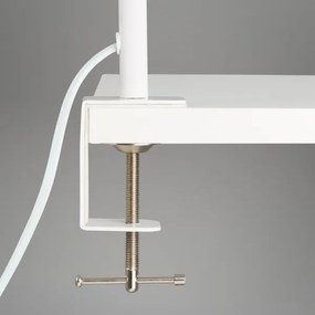 Brilo - LED Rugalmas asztali lámpa klipsszel TRASNA LED/7,5W/230V fehér