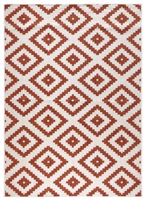Malta barna-krémszínű kültéri szőnyeg, 80 x 150 cm - NORTHRUGS