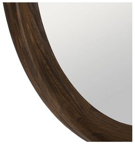 Fali tükör tömörfa kerettel ø 110,5 cm Paula – Ixia