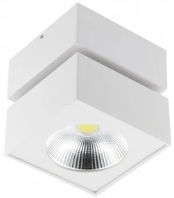 Lámpa Mennyezeti BIANCO 15W 1500lm, AC220-240V, 50/60 Hz, PF>0,5, Ra≥80, IP20, IK06, 36°, 4000K, kocka, fehér