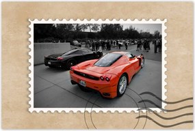 Ferrari poszter 60x40 hátulról