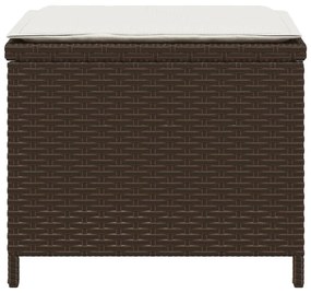 vidaXL 4 db barna polyrattan kerti szék párnával 41 x 41 x 36 cm