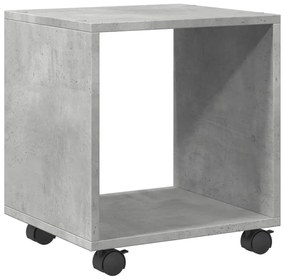 betonszürke szerelt fa görgős szekrény 37 x 33 x 42,5 cm