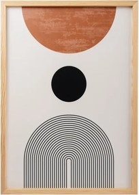 Huhu198 keretezett MDF falikép, 50 x 70 cm, 3 db-os szett