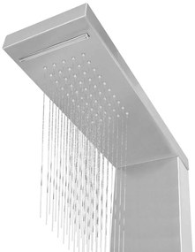 Rozsdamentes acél tusoló panel rendszer szögletes