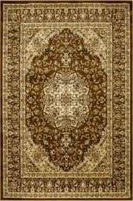 Díszszszőnyeg Nappaliba Sűrű Vastag Gyapjú Krém Bézs Rose 120x170 cm