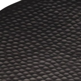 fekete kalapált alumínium dohányzóasztal Ø 50 x 30 cm